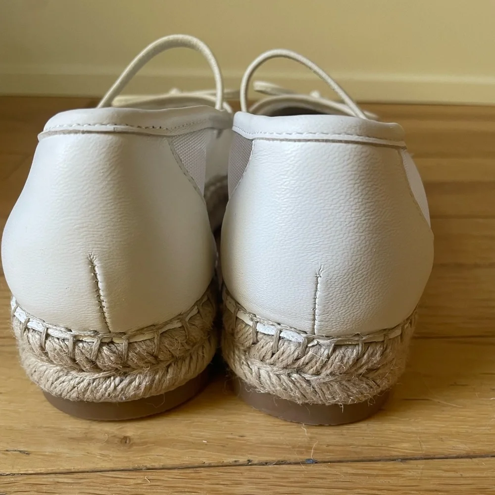 Dolce Vita Cambre Ballet Flats White Mesh Espadrille New 7